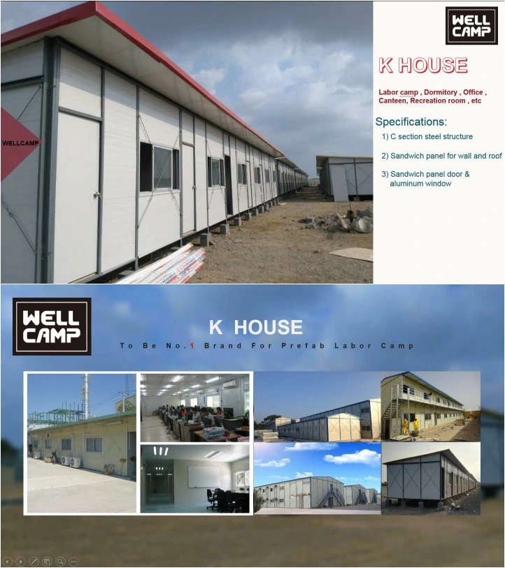 Wellcamp Prefab Steel Structure Building Modular Building Office Prefab Log House