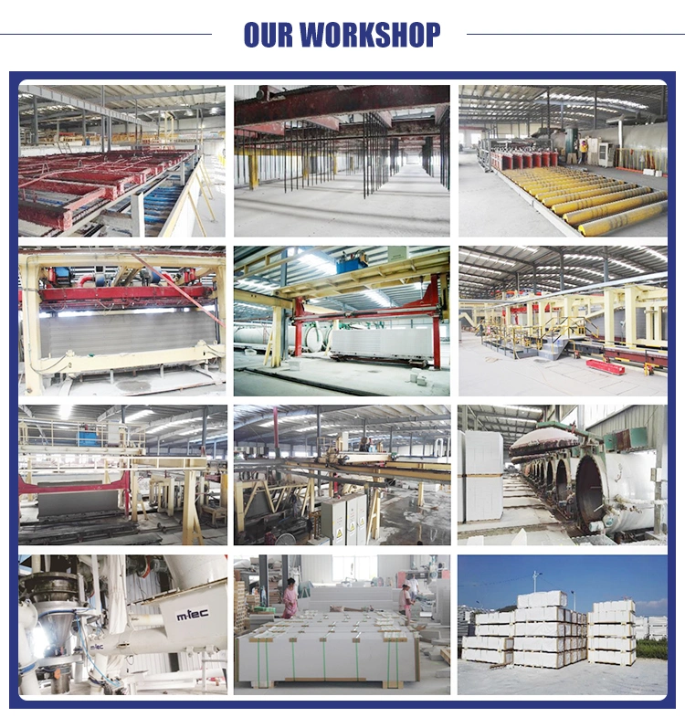 Lightweight AAC (Autoclaved Aerated Concrete) Wall Blocks Slica Sand Lightweight Brick