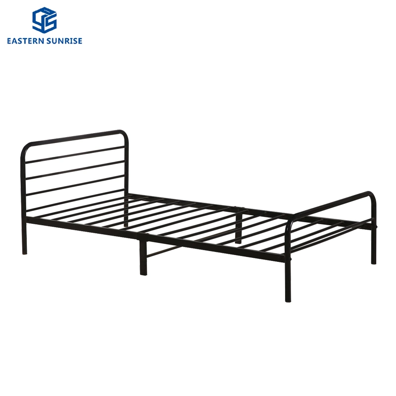 Bedroom Metal Single Bed for Home or Dormitory