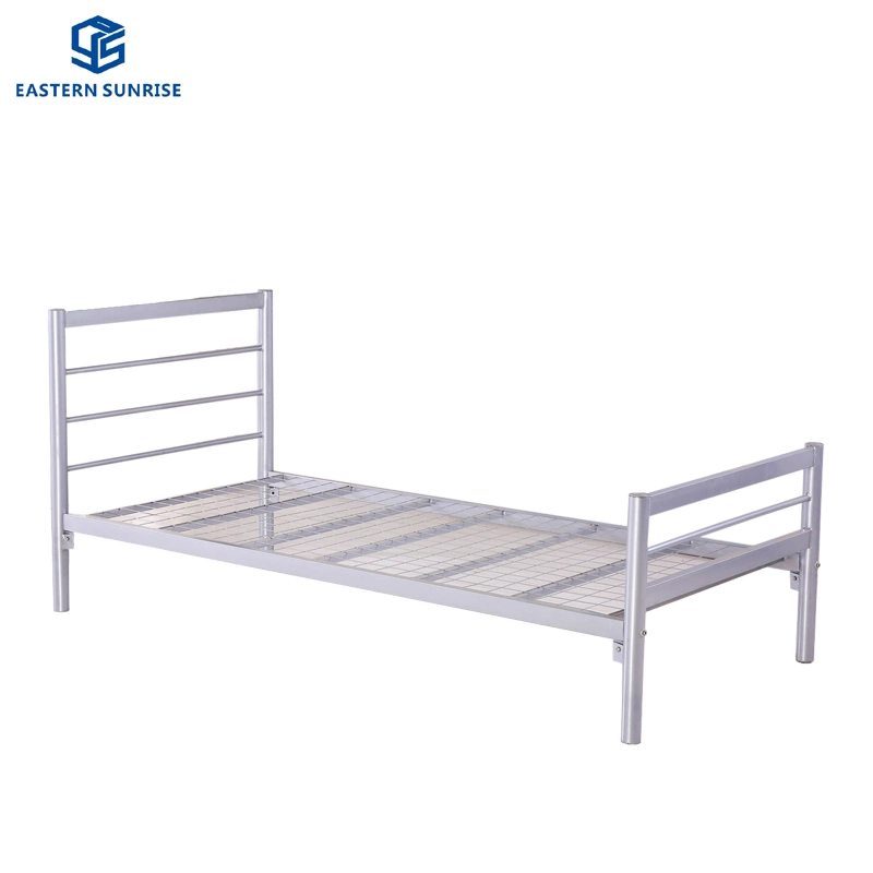 Bedroom Metal Single Bed for Home or Dormitory