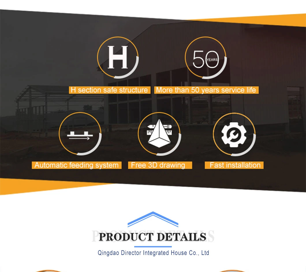 Dfx Design Eco-Friendly Fully Furnished Warehouse Prefabricated Prefabricated Modular Warehouse